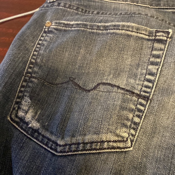7 For All Mankind mens jeans. Waist 34. Length 32. Boot cut - Picture 5 of 7